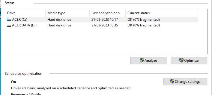 Disk Defragmenter